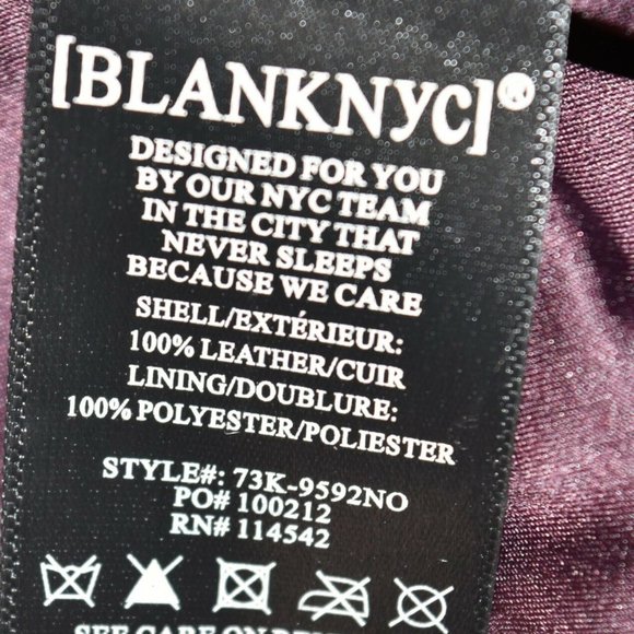 BLANKNYC Moto BIKER ASYMETRICAL Jacket COAT PLUM - Picture 6 of 10